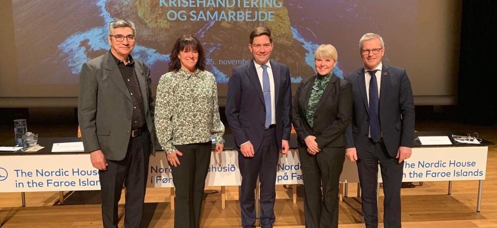 Familjefoto på konferensdeltagare